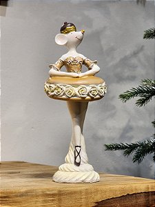 RATINHA BAILARINA MARROM 25CM