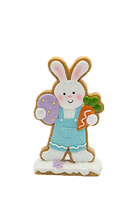 COELHO DECORATIVO AZUL 14CM - PRÉ VENDA 2026