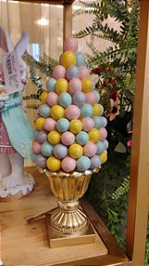 TORRE DE OVOS EM RESINA 29CM - PRÉ VENDA 2026