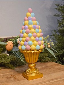 TORRE DE OVOS EM RESINA 29CM