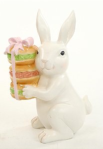 COELHO COM MACARONS 16CM - PRÉ VENDA 2026