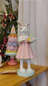 COELHO ROSA COM BISCOITOS 28CM - PRÉ VENDA 2026