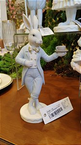 COELHO AZUL COM XÍCARA 21CM - PRÉ VENDA 2026