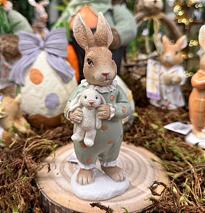 COELHO DE PIJAMA DE BOLINHA 16CM - PRÉ VENDA 2026