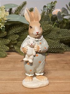 COELHO DE PIJAMA DE BOLINHA 16CM