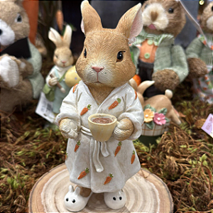 COELHO DE ROUPÃO DE CENOURINHAS 19CM - PRÉ VENDA 2026