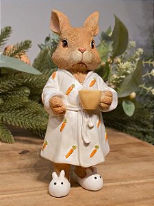 COELHO DE ROUPÃO DE CENOURINHAS 19CM