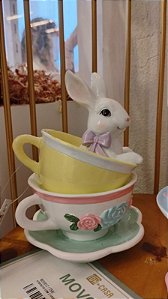 COELHO DENTRO DAS XÍCARAS 15CM - PRÉ VENDA 2026