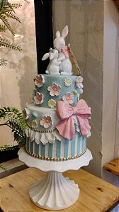 COELHA COM FILHOTE EM CIMA DO BOLO 44CM - PRÉ VENDA 2026