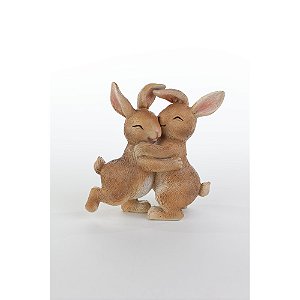 COELHOS SE ABRAÇANDO 12CM - PRÉ VENDA 2026