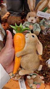 COELHO ABRAÇADINHO COM CENOURA 16CM - PRÉ VENDA 2026