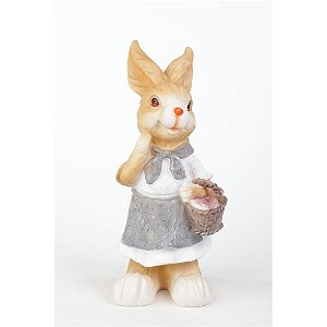 COELHA COM CESTA 38CM PARA USO NO JARDIM - PRÉ VENDA 2026