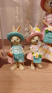 CASAL DE COELHOS 15CM - PRÉ VENDA 2026
