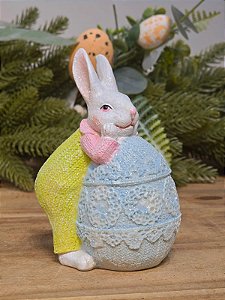 COELHA EM CIMA DO OVO 13CM