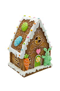 CASINHA DE COELHO COM LED 24CM - PRÉ VENDA 2026