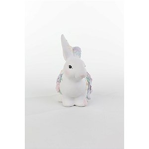 COELHO FLORIDO BRANCO 12CM - PRÉ VENDA 2026