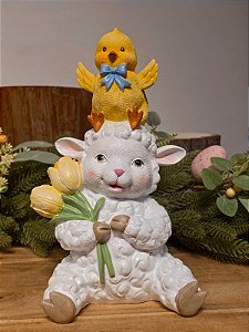 OVELHA COM PINTINHO 29CM