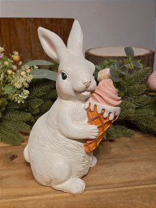 COELHO BRANCO COM SORVETE 25,5CM