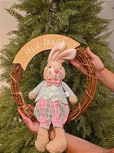 GUIRLANDA COM COELHO 45CM