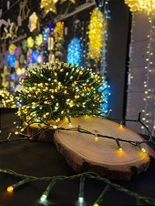 PISCA FESTÃO 1600 LEDS 50 METROS 5 TONS DE WARM COM STROBO BIVOLT - PRÉ VENDA 2026