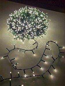 PISCA FESTÃO 1600 LEDS 50 METROS BRANCO NEUTRO COM STROBO BIVOLT
