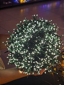 PISCA FESTÃO 1600 LEDS 50 METROS BRANCO NEUTRO COM STROBO BIVOLT - PRÉ VENDA 2026