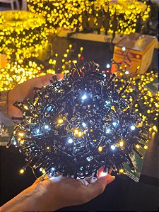 PISCA FESTÃO 1000 LEDS 20 METROS FULL STROBO WARM E BRANCO FRIO BIVOLT - PRÉ VENDA 2026
