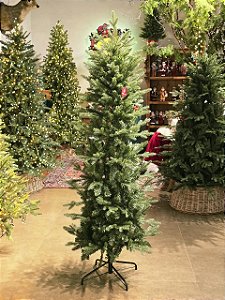 ÁRVORE PINHEIRO SLIM SEVILHA REALISTA 1,80CM 515 GALHOS