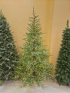 ÁRVORE LUXO PINHEIRO SUPER REALISTA ASPEN 2,10CM 1115 GALHOS EMBORRACHADOS COM 2200 LEDS BICOLOR BIVOLT - PRÉ VENDA 2026