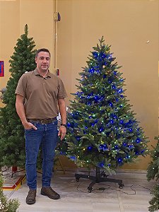 ÁRVORE PINHEIRO PROGRESSIVO ROCKFELLER 1,80CM A 2,70CM 3488 GALHOS COM 800 LEDS BICOLOR COM CONTROLE REMOTO BIVOLT - PRÉ VENDA 2026