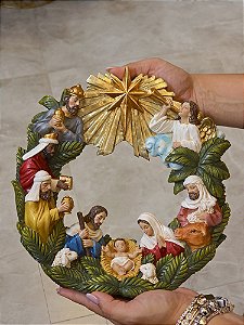 PRESÉPIO NA GUIRLANDA EM RESINA - PRÉ VENDA 2026