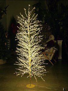 ÁRVORE DE FIO DE FADA 2,10CM 2700 LEDS WARM FIXO BIVOLT