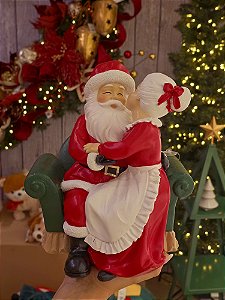 PAPAI NOEL E MAMÃE NOEL HORA DO CARINHO 24,5CM - PRÉ VENDA 2026