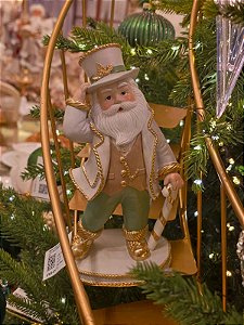 PAPAI NOEL COM CARTOLA VERDE 21CM - PRÉ VENDA 2026