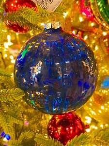 BOLA DE VIDRO AZUL 10CM - PRÉ VENDA 2026