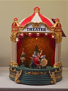 CENÁRIO TEATRO EM RESINA COM LED 27CM - PRÉ VENDA 2026