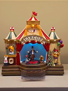 CENÁRIO CIRCO EM RESINA COM LED 26CM - PRÉ VENDA 2026