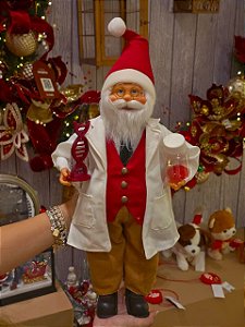 PAPAI NOEL EM PÉ CIENTISTA 45CM - PRÉ VENDA 2026