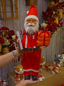 PAPAI NOEL EM PÉ ENGENHEIRO 45CM - PRÉ VENDA 2026