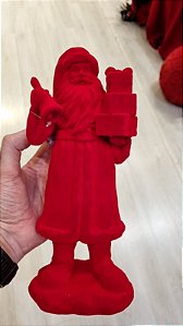 PAPAI NOEL VELUDO VERMELHO 26,5CM - PRÉ VENDA 2026