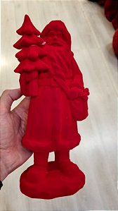 PAPAI NOEL VELUDO VERMELHO 26,5CM - PRÉ VENDA 2026