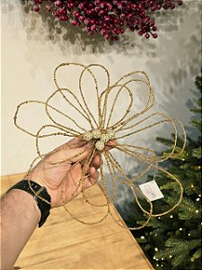 FLOR ARAMADA DOURADA 25CM