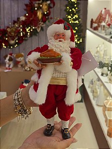 PAPAI NOEL COLECIONÁVEL CHEFE DE COZINHA 28CM - PRÉ VENDA 2026