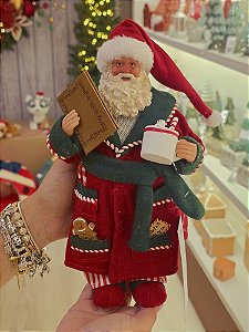 PAPAI NOEL COLECIONÁVEL PIJAMA 28CM - PRÉ VENDA 2026