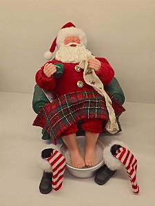 PAPAI NOEL COLECIONÁVEL HORA DE RELAXAR 22CM - PRÉ VENDA 2026