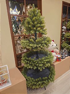 ÁRVORE PARA VILA COM 1023 GALHOS EMBORRACHADOS COM 3 ANDARES DE SUPORTES 1,80CM - PRÉ VENDA 2026