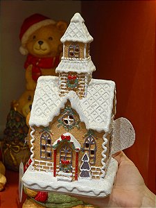 IGREJA GINGER EM RESINA 23CM - PRÉ VENDA 2026
