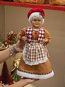 MAMÃE NOEL EM PÉ COLEÇÃO GINGER 46CM - PRÉ VENDA 2026
