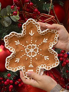 PRATO FLOCO DE NEVE GINGER 22CM - PRÉ VENDA 2026