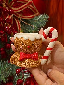 CANECA BONECO GINGER COM ALÇA CANDY CANNE 10CM - PRÉ VENDA 2026